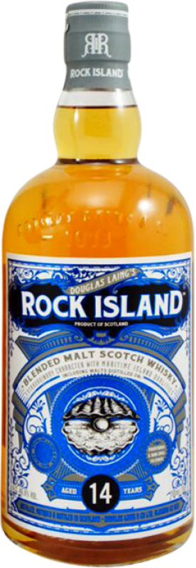 66,95 € Spedizione Gratuita | Whisky Blended Douglas Laing's Rock Island Sherry Edizione Limitata Regno Unito 14 Anni 70 cl