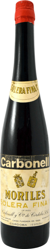 23,95 € Free Shipping | Fortified wine Carbonell Solera Fina 1ª 1970's Collector's Specimen D.O. Montilla-Moriles Spain Bottle 75 cl