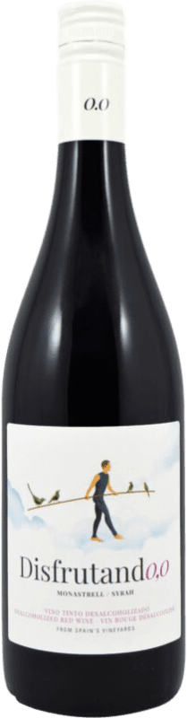 10,95 € 免费送货 | 红酒 Juan Gil Disfrutando 0,0 Tinto 西班牙 Syrah, Monastrell 瓶子 75 cl 不含酒精