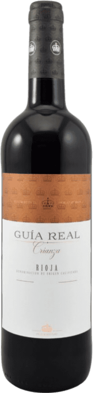 8,95 € Envio grátis | Vinho Tinto Guía Real Crianza D.O.Ca. Rioja Espanha Tempranillo 75 cl