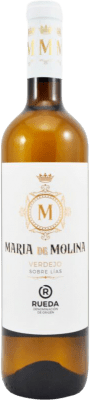 7,95 € Envío gratis | Vino blanco Frutos Villar María de Molina sobre Lías D.O. Rueda Castilla y León España Verdejo Botella 75 cl