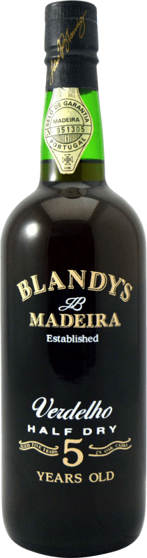 57,95 € Spedizione Gratuita | Vino Rosso Blandy's Madeira Verdelho 1980's Portogallo 5 Anni 75 cl Esemplare da Collezione Non Idoneo al Consumo