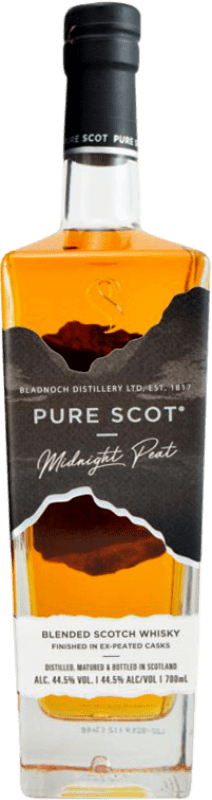 61,95 € Envío gratis | Whisky Blended Bladnoch Pure Scot Midnight Peat Reino Unido Botella 70 cl