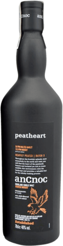 93,95 € Envío gratis | Whisky Single Malt anCnoc Knockdhu Peatheart Batch 3 Reino Unido Botella 70 cl