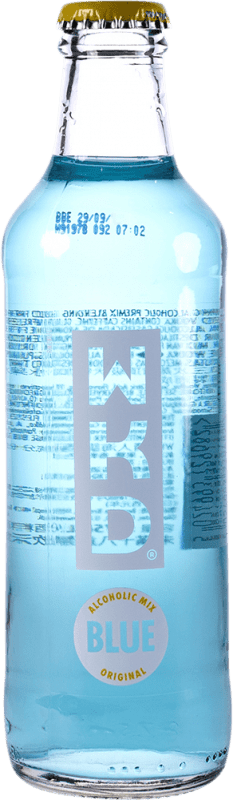55,95 € Spedizione Gratuita | Scatola da 24 unità Mixer WKD Vodka Mix Azul Blue — Edizione Blu, Originale Regno Unito Bottiglietta 27 cl