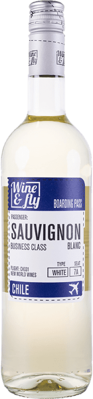 6,95 € Envio grátis | Vinho branco Mateo Wine & Fly Chile Sauvignon Branca Garrafa 75 cl