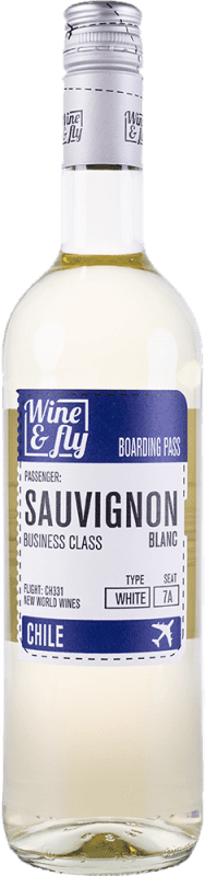 6,95 € Envío gratis | Vino Blanco Mateo Wine & Fly Chile Sauvignon 75 cl