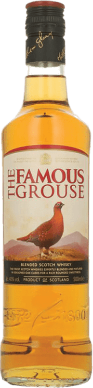 16,95 € 送料無料 | ウイスキーブレンド Glenturret Famous Grouse PET スコットランド イギリス ヒップフラスコボトル 50 cl