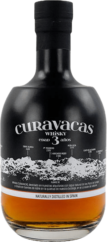 57,95 € Kostenloser Versand | Blended Whisky Curavacas Spanien 3 Jahre Flasche 70 cl
