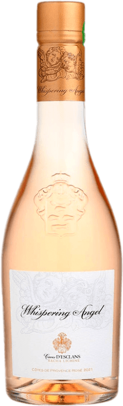 16,95 € 免费送货 | 桃红葡萄酒 Château d'Esclans Whispering Angel A.O.C. Côtes de Provence 普罗旺斯 法国 Garnacha — 歌海娜, Cinsault — 珍梭, Vermentino — 维蒙蒂诺 半瓶装 37 cl