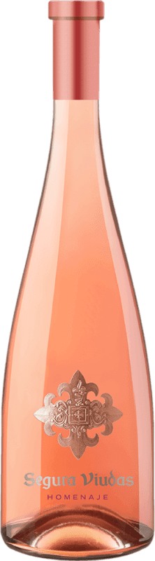 13,95 € 免费送货 | 玫瑰酒 Segura Viudas Homenaje Rosado D.O. Penedès 西班牙 Merlot 瓶子 75 cl