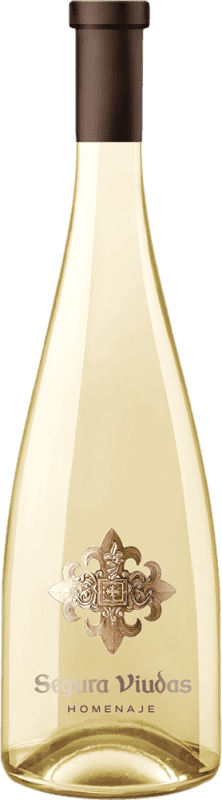 13,95 € Envío gratis | Vino Blanco Segura Viudas Homenaje D.O. Penedès España Garnacha, Macabeo, Chardonnay 75 cl