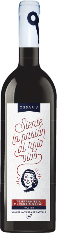 3,95 € Kostenloser Versand | Rotwein Ossaria Tinto I.G.P. Vino de la Tierra de Castilla y León Kastilien und León Spanien Flasche 75 cl