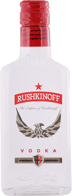 6,95 € Envio grátis | Vodca Antonio Nadal Rushkinoff Red Flask Espanha Garrafa Quadril 20 cl