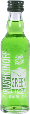 3,95 € Spedizione Gratuita | Liquori Antonio Nadal Rushkinoff Green Cool Fresh Spagna Bottiglia Miniatura 4 cl