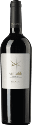 24,95 € Бесплатная доставка | Красное вино Mocavero Santufili I.G.T. Salento Италия Primitivo бутылка 75 cl