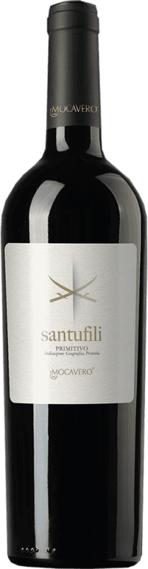 24,95 € Envío gratis | Vino tinto Mocavero Santufili I.G.T. Salento Italia Primitivo Botella 75 cl