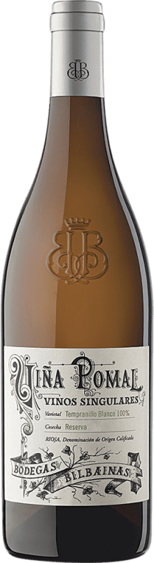 35,95 € 免费送货 | 白酒 Bodegas Bilbaínas Viña Pomal Viñas Singulares Blanco D.O.Ca. Rioja 拉里奥哈 西班牙 Tempranillo 瓶子 75 cl