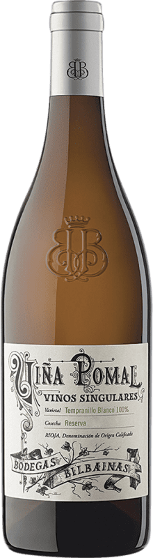 34,95 € Envoi gratuit | Vin Blanc Bodegas Bilbaínas Viña Pomal Viñas Singulares D.O.Ca. Rioja La Rioja Espagne Tempranillo Bouteille 75 cl