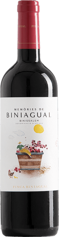 18,95 € 送料無料 | 赤ワイン Biniagual Memòries D.O. Binissalem スペイン Syrah — シラー, Cabernet Sauvignon — カベルネ・ソーヴィニヨン 75 cl