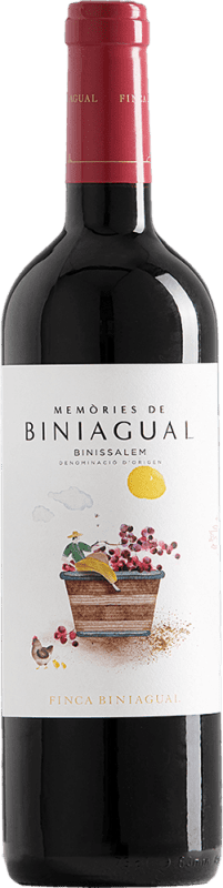 19,95 € Envio grátis | Vinho tinto Biniagual Memòries Tinto D.O. Binissalem Espanha Syrah, Cabernet Sauvignon Garrafa 75 cl