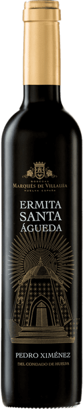 19,95 € 免费送货 | 甜酒 Marqués de Villalúa Ermita Santa Águeda D.O. Condado de Huelva 西班牙 Pedro Ximénez 瓶子 Medium 50 cl