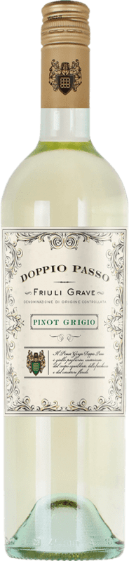 10,95 € Envío gratis | Vino Blanco Botter Carlo Doppio Passo D.O.C. Friuli Italia Pinot Gris 75 cl