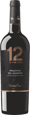 14,95 € Spedizione Gratuita | Vino rosso Varvaglione 12 e Mezzo Tinto I.G.T. Salento Puglia Italia Primitivo Bottiglia 75 cl