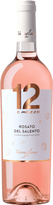 13,95 € Бесплатная доставка | Розовое вино Varvaglione 12 e Mezzo Rosato I.G.T. Salento Апулия Италия Negroamaro бутылка 75 cl