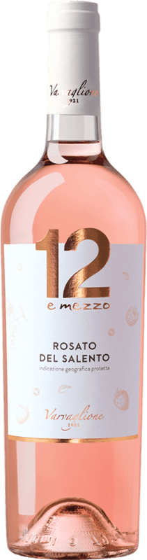 13,95 € Бесплатная доставка | Розовое вино Varvaglione 12 e Mezzo Rosato I.G.T. Salento Апулия Италия Negroamaro бутылка 75 cl