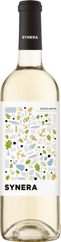 3,95 € Spedizione Gratuita | Vino bianco Abadal Synera Blanco D.O. Catalunya Catalogna Spagna Macabeo, Moscato Giallo Mezza Bottiglia 37 cl