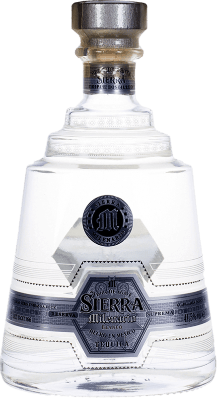 33,95 € 免费送货 | 龙舌兰 Sierra Milenario Blanco 墨西哥 瓶子 70 cl