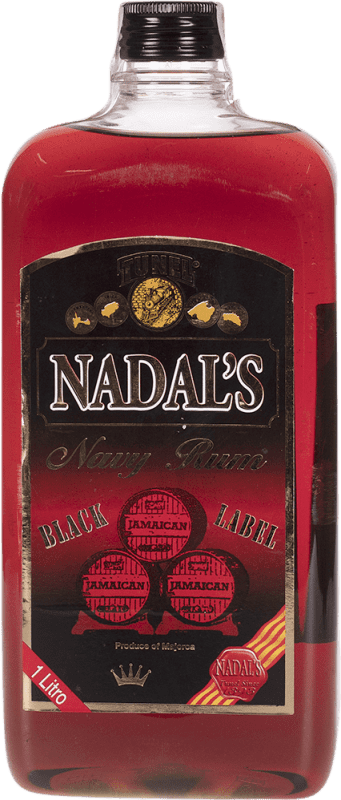 10,95 € Envio grátis | Rum Antonio Nadal Black — Edição Preta Espanha Garrafa 1 L PET
