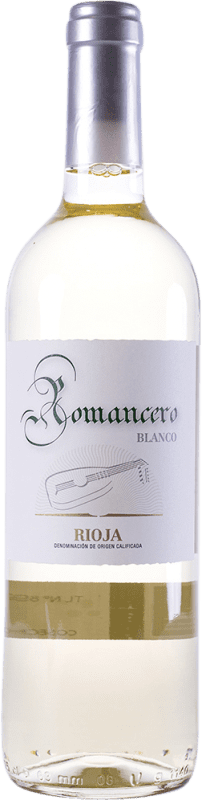 5,95 € Envío gratis | Vino Blanco Faustino Rivero Romancero D.O.Ca. Rioja La Rioja España Viura 75 cl