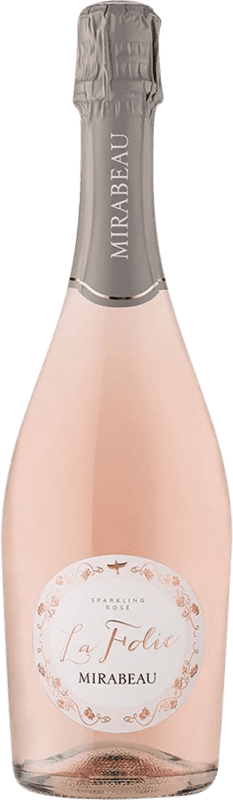 14,95 € Spedizione Gratuita | Spumante Rosato Le Mirabeau La Folie Rosé — Rosato A.O.C. Côtes de Provence Provenza Francia 75 cl