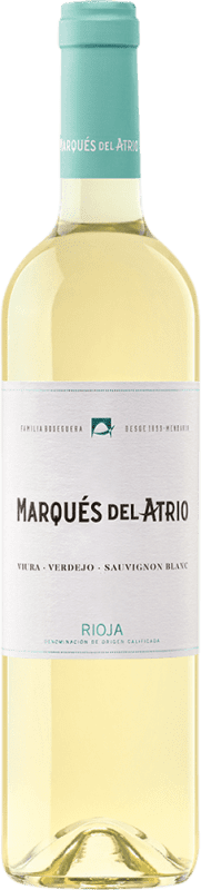 7,95 € Бесплатная доставка | Белое вино Marqués del Atrio Blanco D.O.Ca. Rioja Ла-Риоха Испания Viura бутылка 75 cl