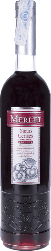 49,95 € Free Shipping | Liqueur Cream Merlet Soeurs Cerises France Bottle 70 cl