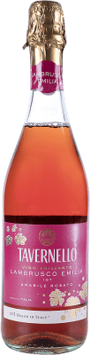 6,95 € Envío gratis | Espumoso rosado Tavernello Rosado Italia Lambrusco Botella 75 cl