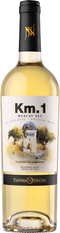 18,95 € Envoi gratuit | Vin blanc Tianna Negre Km. 1 Blanco Ecológico I.G.P. Vi de la Terra de Mallorca Majorque Espagne Muscat Bouteille 75 cl