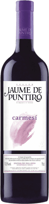 15,95 € 免费送货 | 红酒 Jaume de Puntiró Carmesí Tinto 岁 D.O. Binissalem 西班牙 Syrah, Cabernet Sauvignon, Callet, Mantonegro 瓶子 75 cl