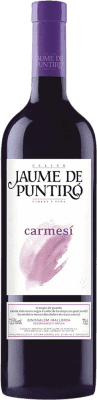 14,95 € Spedizione Gratuita | Vino rosso Jaume de Puntiró Carmesí Tinto Crianza D.O. Binissalem Spagna Syrah, Cabernet Sauvignon, Callet, Mantonegro Bottiglia 75 cl