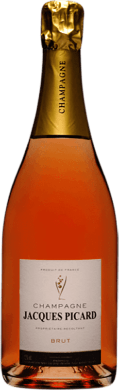 104,95 € Envío gratis | Espumoso rosado Jacques Picard Rosé Brut A.O.C. Champagne Champagne Francia Botella Magnum 1,5 L