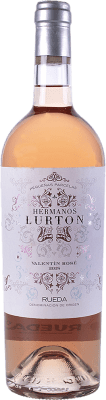 15,95 € 免费送货 | 玫瑰酒 Albar Lurton Hermanos Valentín Rosado D.O. Rueda 西班牙 Tempranillo 瓶子 75 cl