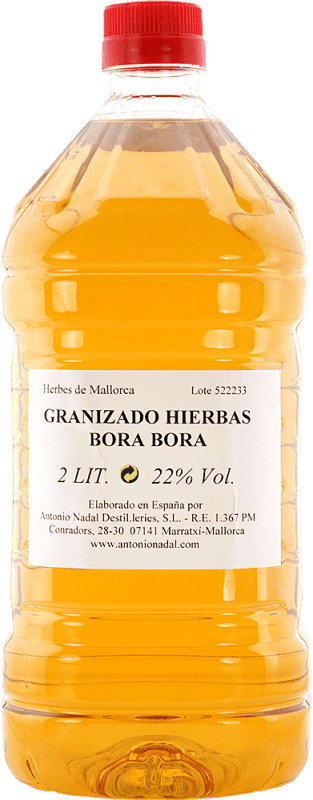 19,95 € 免费送货 | 施纳普斯 Antonio Nadal Bora Bora Base para Granizado — 冰沙基底 西班牙 塑料桶 2 L Hierbas — 香草