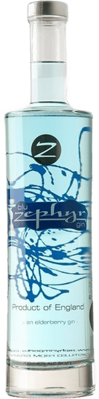 29,95 € Envio grátis | Gin Blu Zephyr Elderberry Gin Estados Unidos Garrafa 70 cl