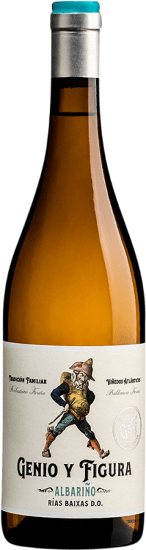 18,95 € Бесплатная доставка | Белое вино Attis Genio y Figura Blanco D.O. Rías Baixas Испания Albariño бутылка 75 cl