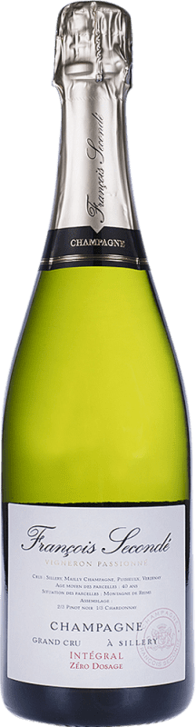 59,95 € Kostenloser Versand | Weißer Sekt Francois Secondé Integral Grand Cru Brut A.O.C. Champagne Champagner Frankreich Spätburgunder, Chardonnay Flasche 75 cl