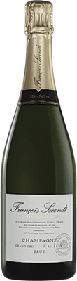 54,95 € Kostenloser Versand | Weißer Sekt Francois Secondé Grand Cru Brut A.O.C. Champagne Champagner Frankreich Spätburgunder, Chardonnay Flasche 75 cl