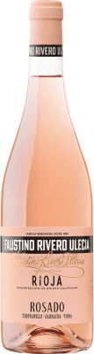 7,95 € 免费送货 | 玫瑰酒 Faustino Rivero Rosado D.O.Ca. Rioja 拉里奥哈 西班牙 Tempranillo, Grenache, Viura 瓶子 75 cl