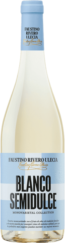 5,95 € 送料無料 | 白ワイン Faustino Rivero Blanco セミドライ セミスイート I.G.P. Vino de la Tierra de Castilla スペイン Macabeo ボトル 75 cl